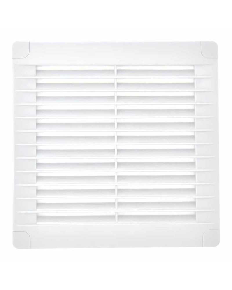 EDM ventilation grille, white, 15x15 cm, for air circulation and ventilation
